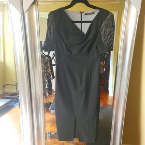 Black Halo Midi Dress